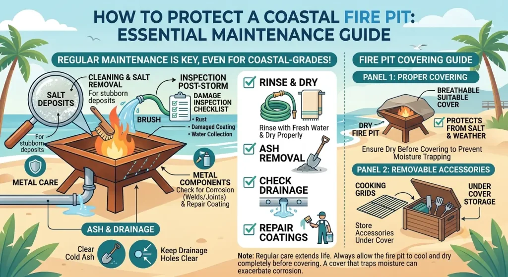 How to Protect a Coastal Fire Pit